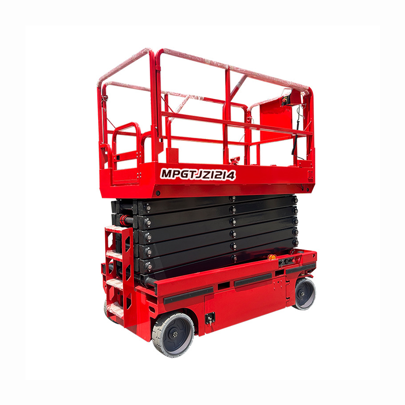 10m fully self-propelled scissor lift platform 12m hydraulic aerial work vehicle 14m fully electric lift access vehicle 10m