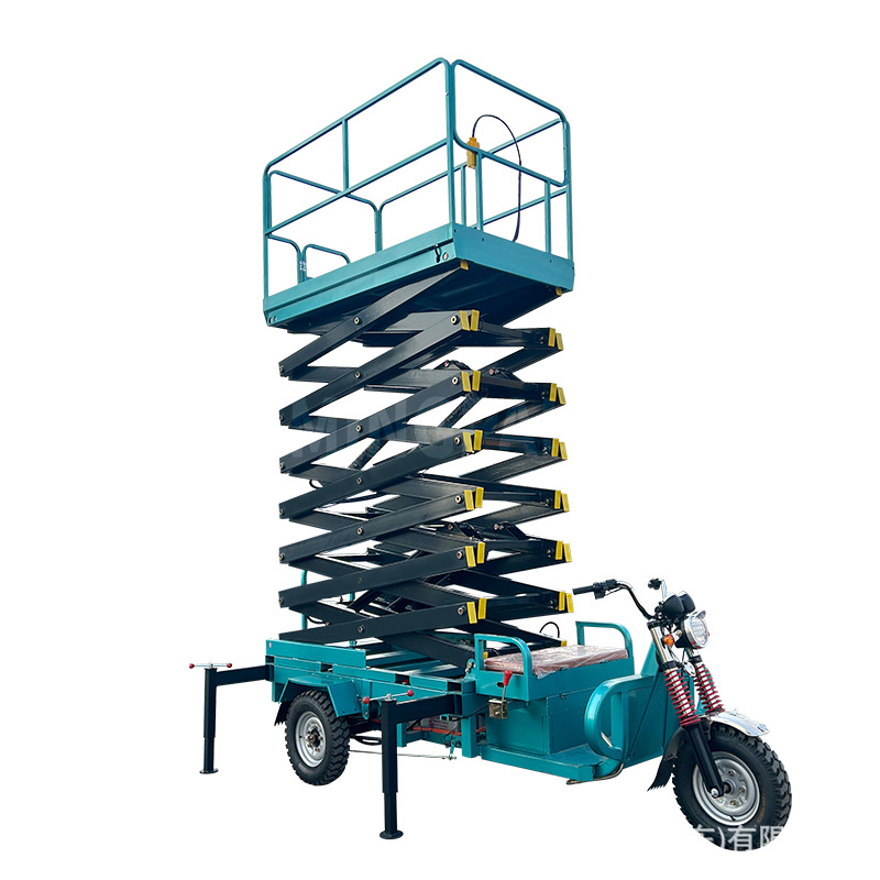 Vehicle-mounted tricycle lift Small electric lift with a height range of 4-12 meters Vehicle-mounted scissor lift platform