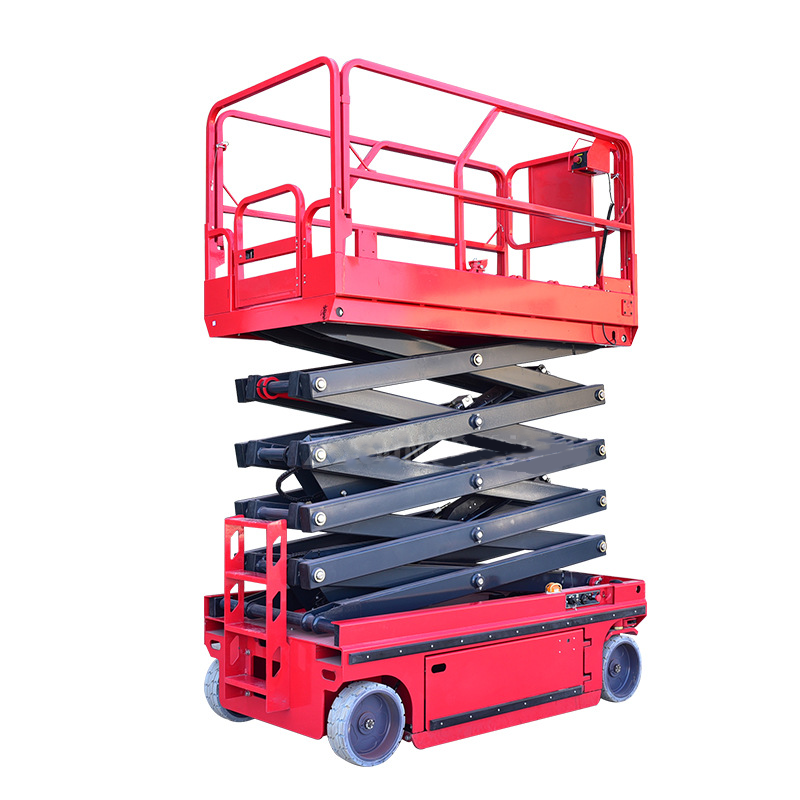 Self-propelled scissor lift maintenance aerial work vehicle electric hydraulic lift table Fully self-propelled scissor lift platform