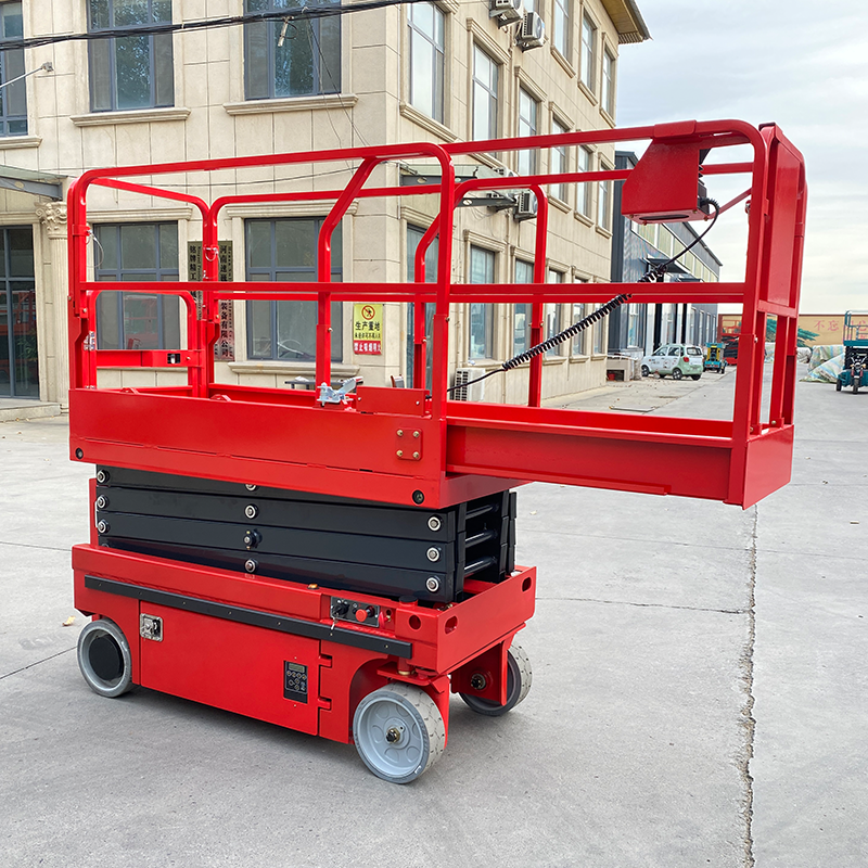 Self-propelled hydraulic lifting platform mobile aerial work vehicle electric scissor-type fully self-propelled lift